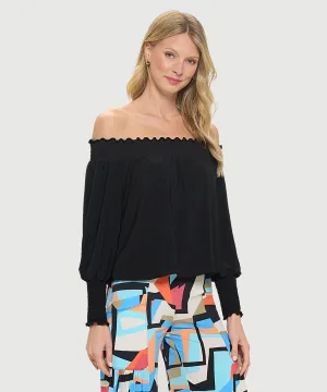 Elastic Off The Shoulder Top