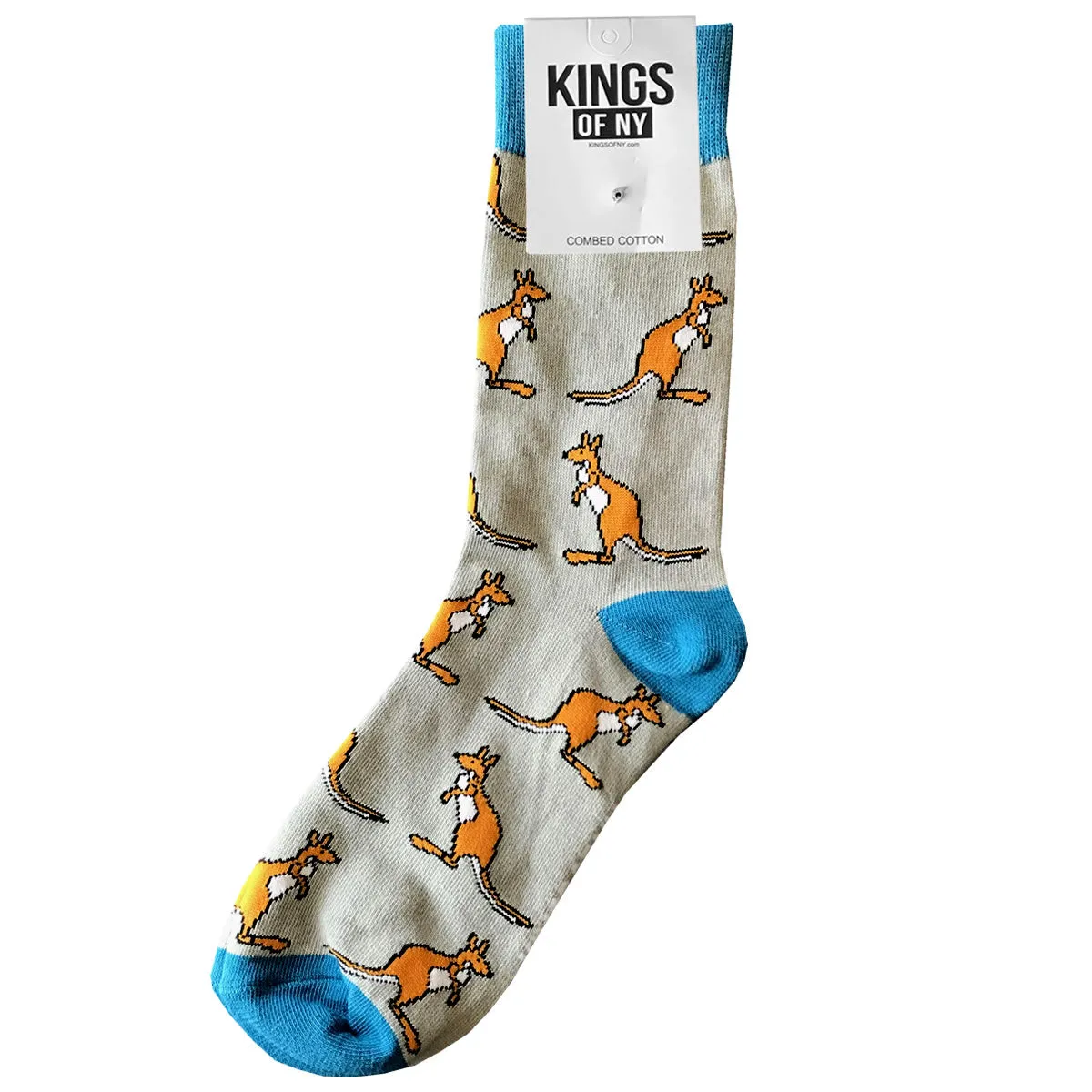 Kangaroo Animal Mens Cotton Socks