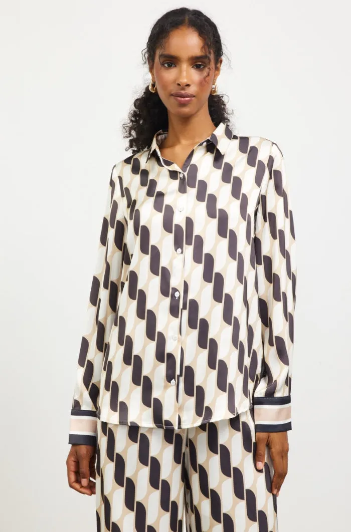 Printed Button Down Shirt