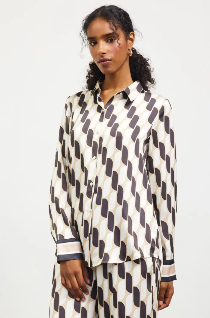 Printed Button Down Shirt