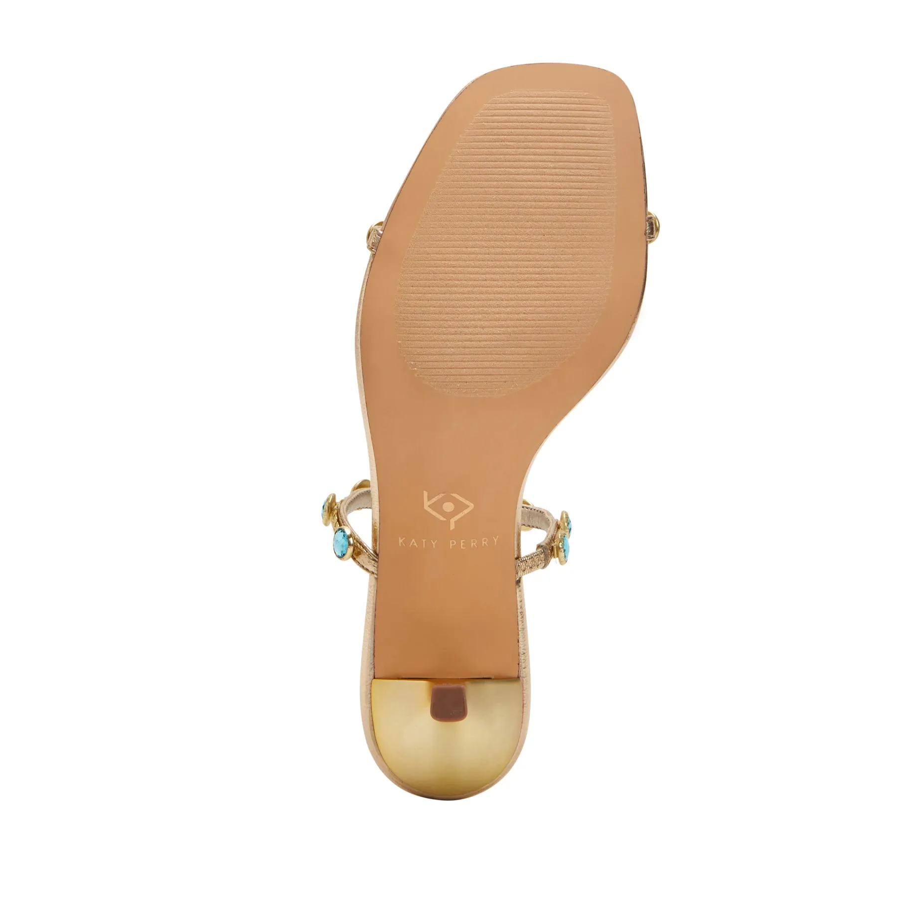 Womens Elegant Gemstone-Embellished Sandals