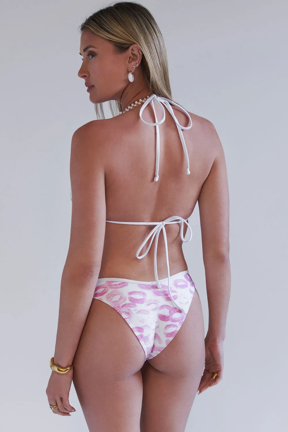 Sydney Sweeney x Nick Angel Kisses Triangle Bikini Top - Stylish & Trendy Swimwear