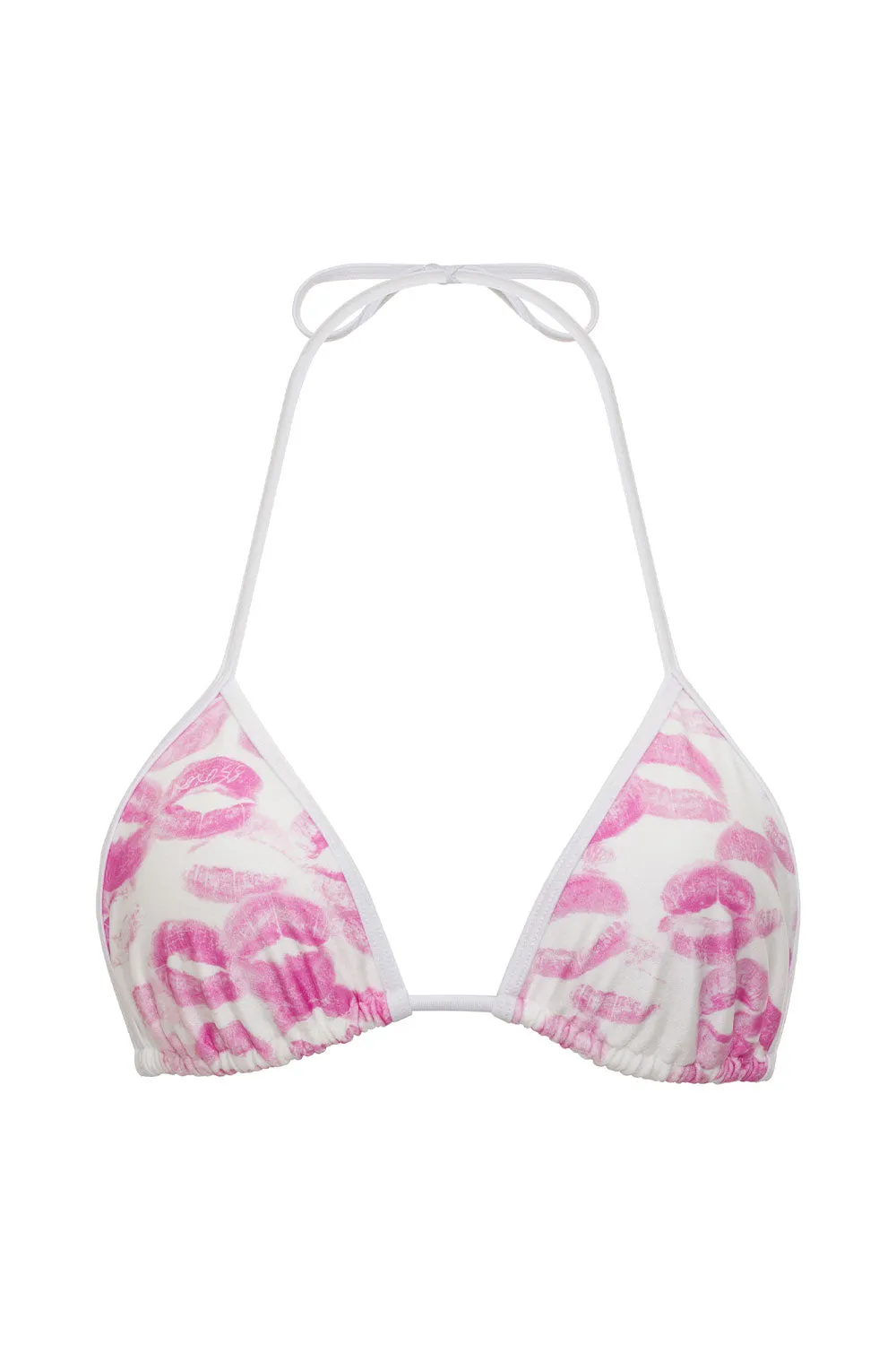 Sydney Sweeney x Nick Angel Kisses Triangle Bikini Top - Stylish & Trendy Swimwear